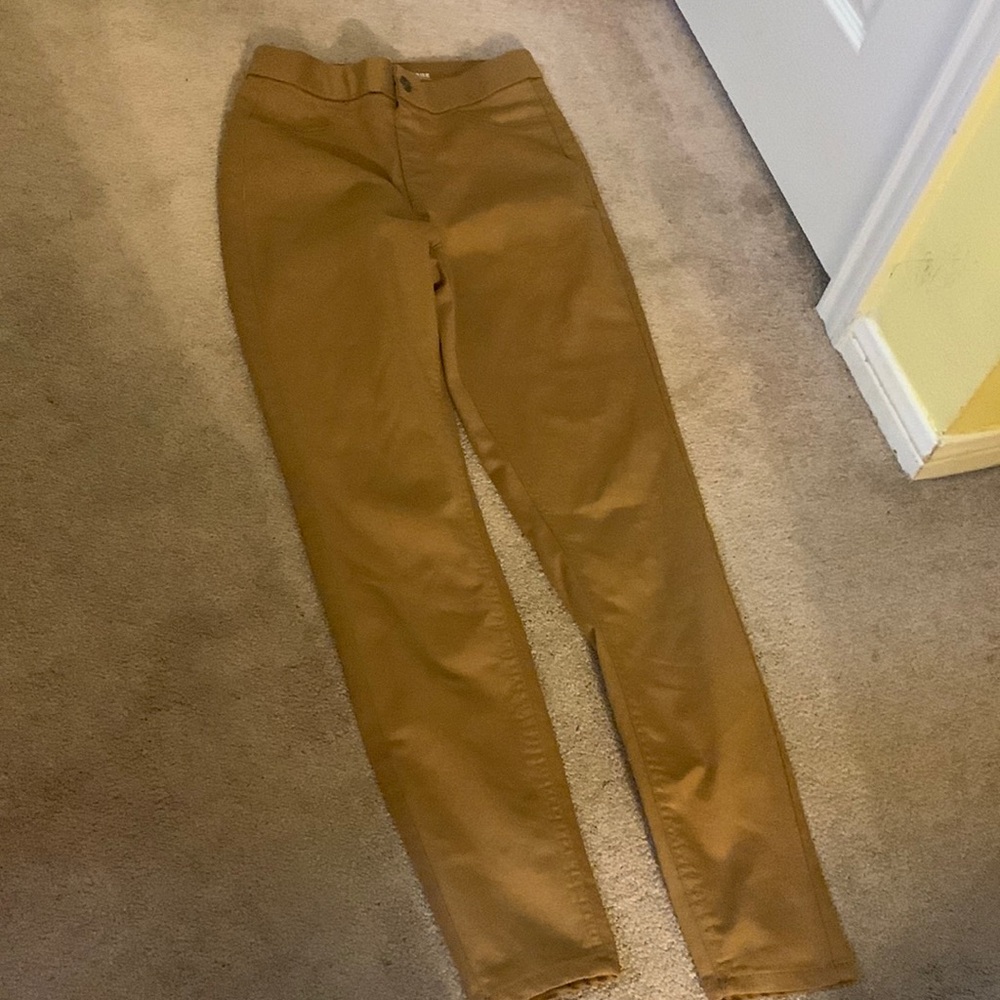 Brown, High Rise Skinny Jeans